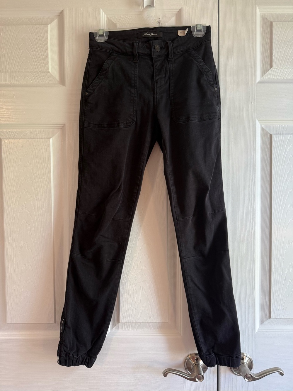 Black Stretch Utility Jogger Pants - Mavi Jeans